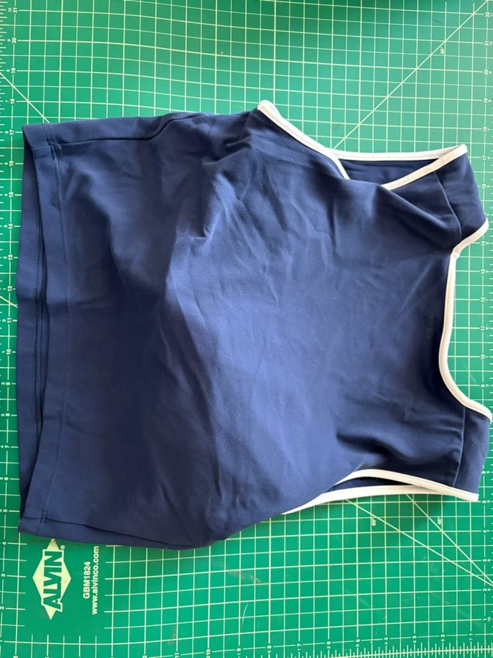 YPB Navy Contrast-Trim Tank Top - Picture 5 of 5